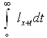 Image - Cumulative number of years lived by the cohort population in the age interval and all subsequent age intervals - part equation integral subscript ring operator superscript infinity l subscript x plus t end subscript d t
